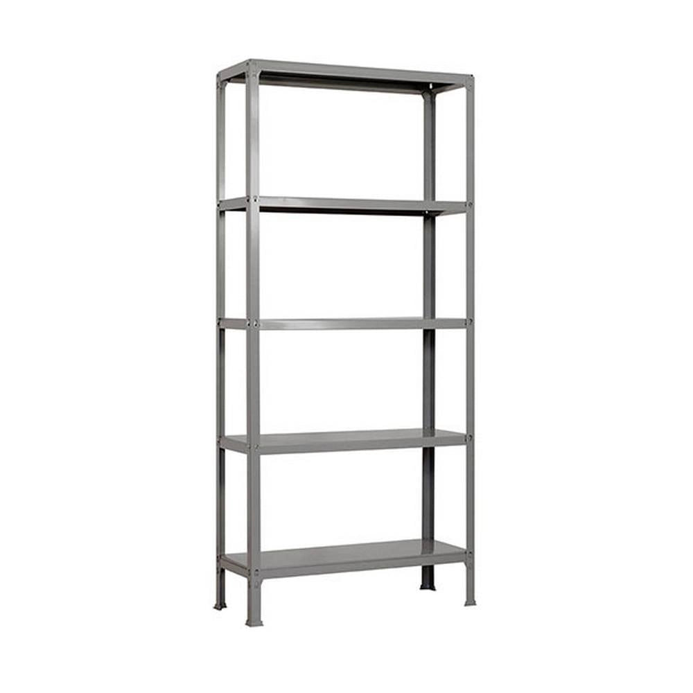 Scaffale in metallo Simon Rack senza viti colore grigio 5 ripiani 1800x800x300 mm Made in Spain
