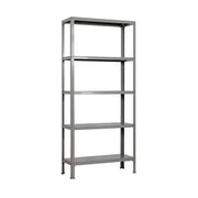 Scaffale in metallo Simon Rack senza viti colore grigio 5 ripiani 1800x800x300 mm Made in Spain