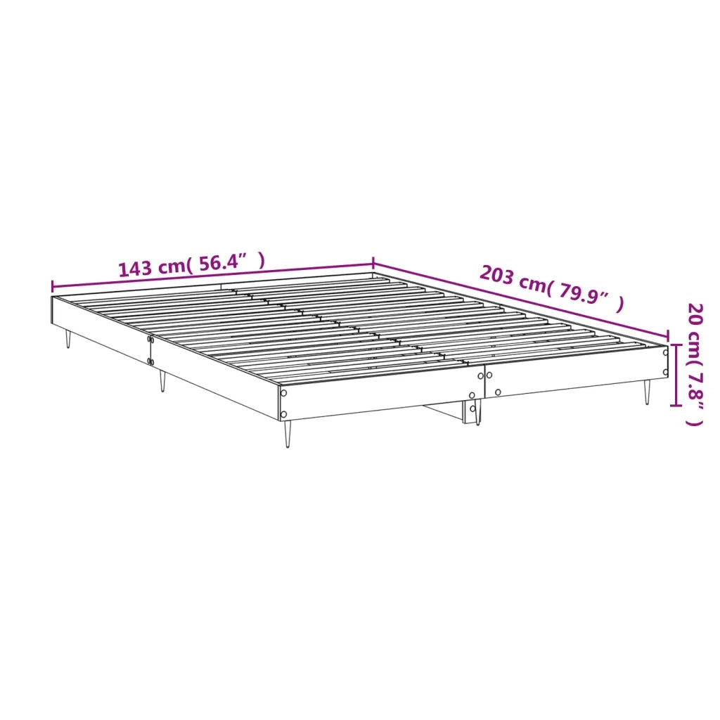 Giroletto Grigio Sonoma 140x200 cm in Legno Multistrato 832147