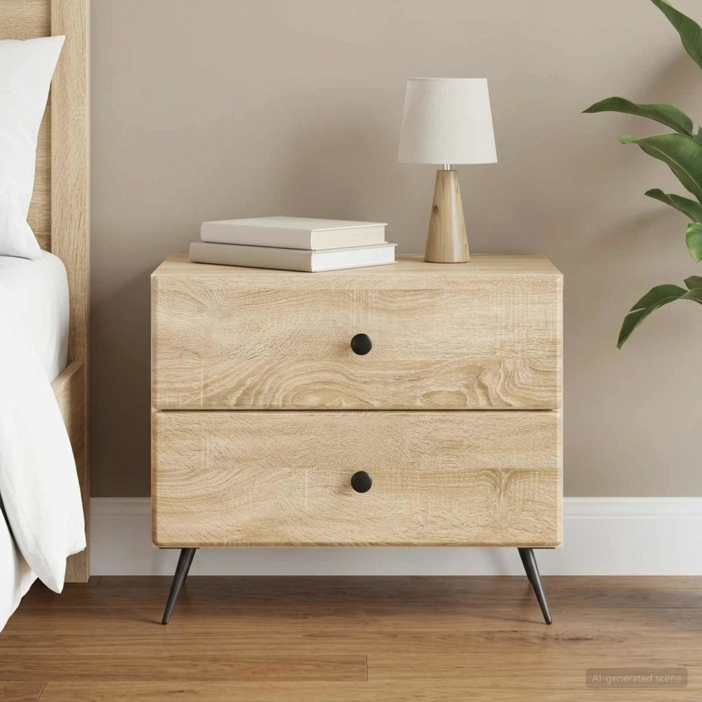 Armadio da Notte con cassetto Rovere Sonoma 62 x 34,5 x 47,5 cm 895467