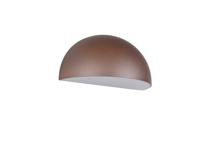 Applique da esterno, metallo, ruggine, L 27 cm, Maas