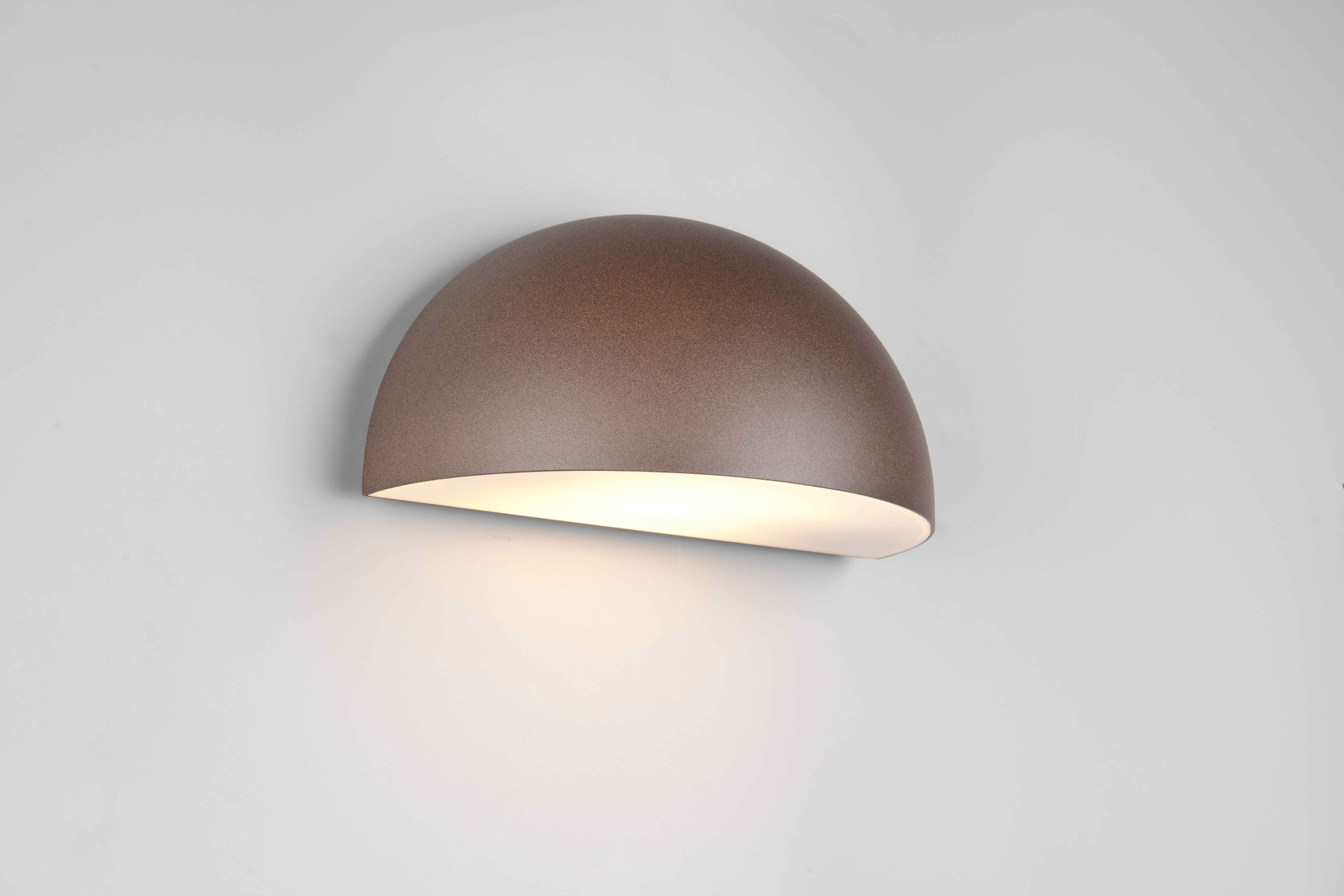 Applique da esterno, metallo, ruggine, L 27 cm, Maas