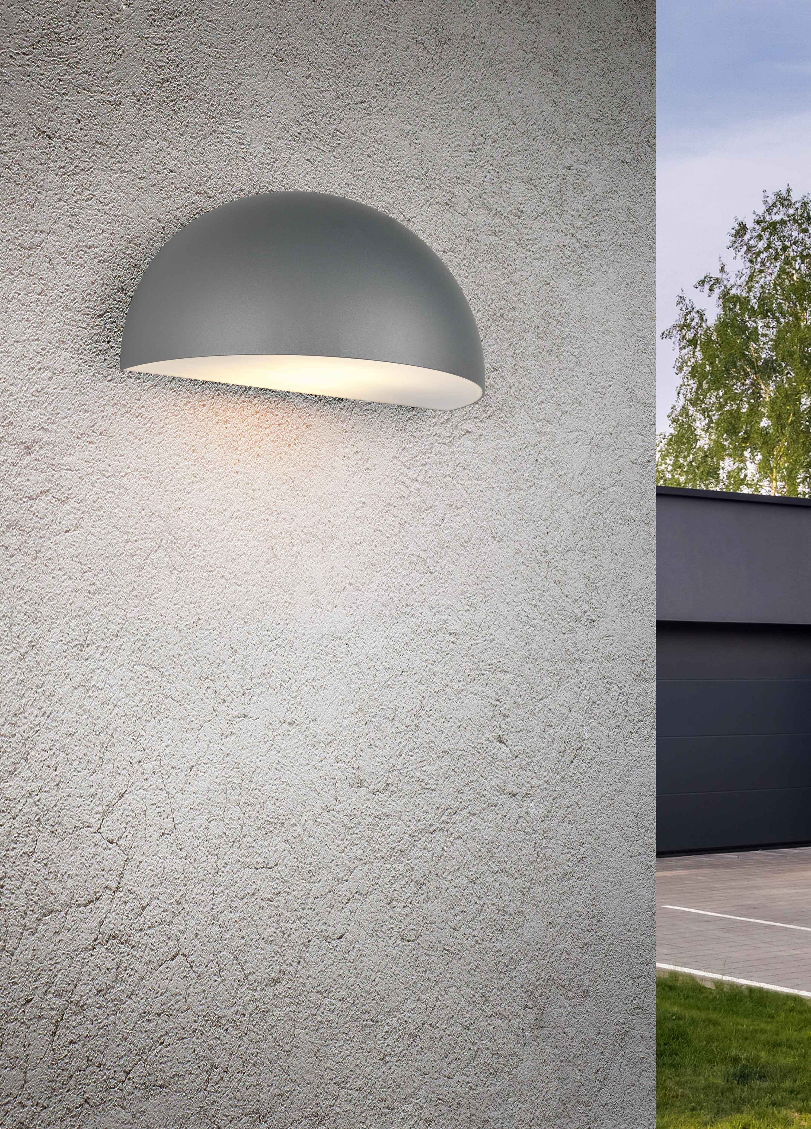 Applique da esterno, metallo, antracite, L 27 cm, Maas