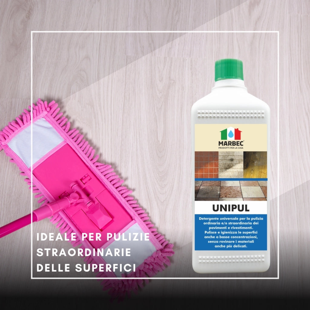 Pulizia pavimenti UNIPUL   1LT + Tampone Rosso