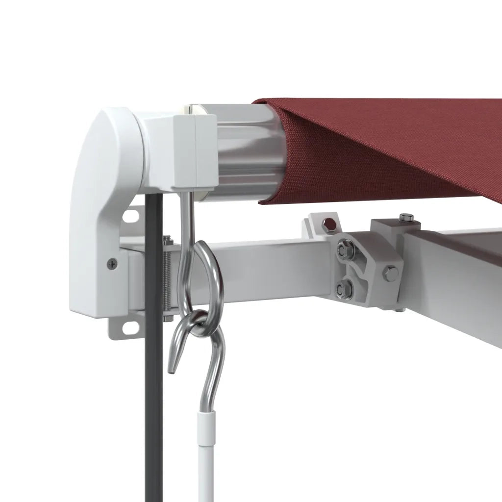 Tenda da Sole Retrattile Automatica con LED Bordò 450x350 cm 3214989