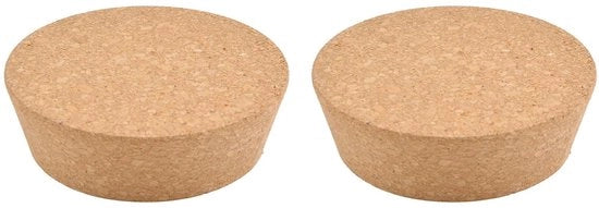 Cuscinetti di chiusura professionale - 2 pezzi - Adattabili per rubinetti - Dimensioni 100 x 85 x 30 mm - Adatti per bottiglie da 86-98 mm - Cuscinetti per bottiglie