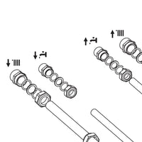 Kit raccordi 4 rubinetti per caldaie ariston