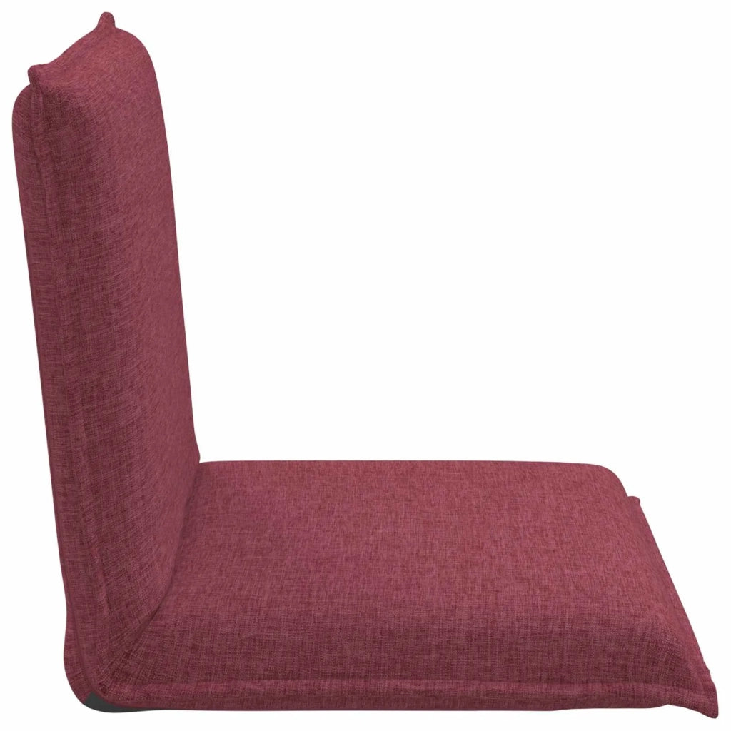 Sedia da Pavimento Rosso Vino 54 x 64 x 59 cm Tessuto 42028107