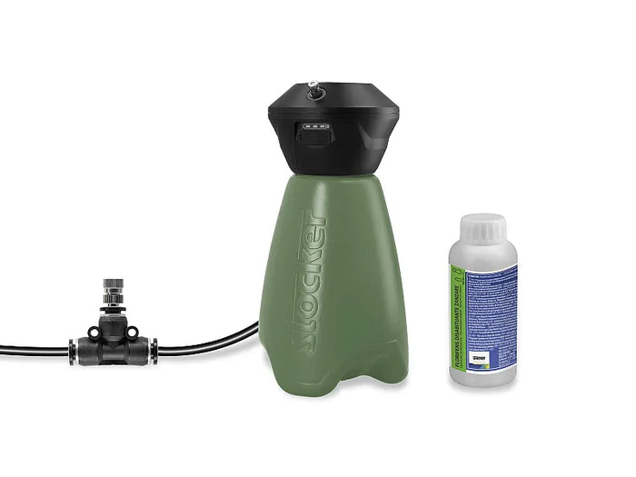 Kit nebulizzatore portatile anti zanzare Stocker Geyser verde 2 L Li-Ion con Florifens