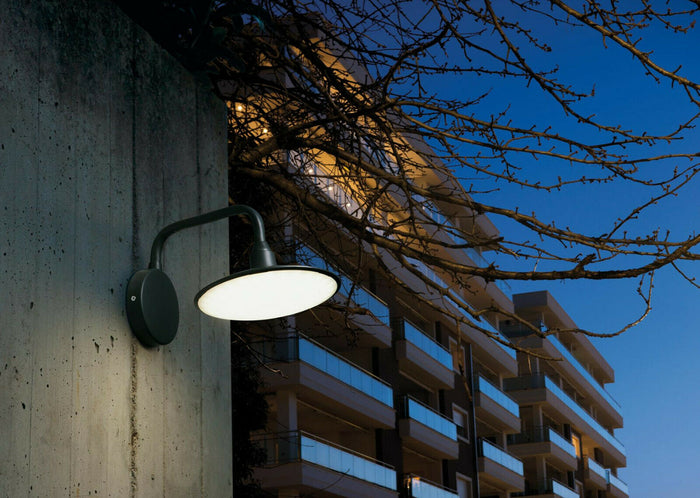 Applique Led Piatto Lampada Parete Lanterna Illuminazione Esterna Focus Sovil