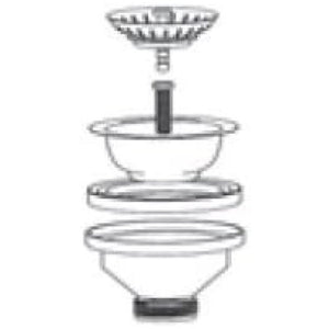 Cr serie 3236 piletta basket senza troppopieno, completa di vite