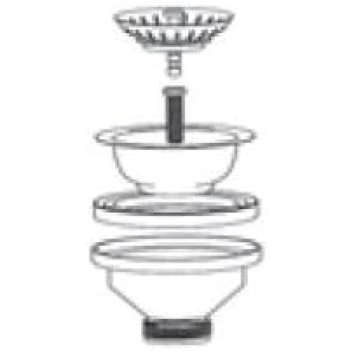 Cr serie 3236 piletta basket senza troppopieno, completa di vite