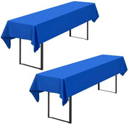 Set da tavola per esterni 2 pezzi 110 x 260 cm in poliestere, lavabile e resistente, copertura da tavola per feste di giardino, compleanni o barbecue, azzurro reale