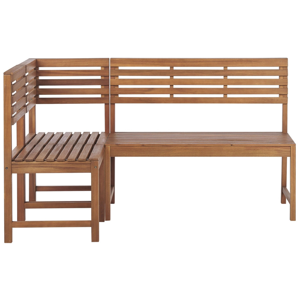 Mobili da balcone modulari Set panca d'angolo Tavolo pieghevole in legno di acacia