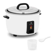 Risottiera 2950 watt capacità 10 litri pentola in acciaio inox con manico in plastica include misurino e cucchiaio per riso 14_0008096