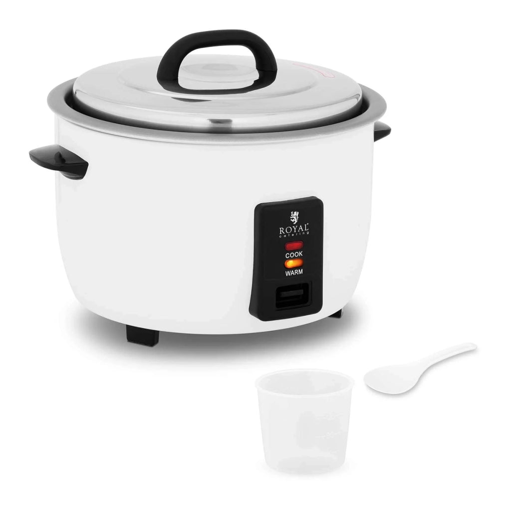 Risottiera 2950 watt capacità 10 litri pentola in acciaio inox con manico in plastica include misurino e cucchiaio per riso 14_0008096