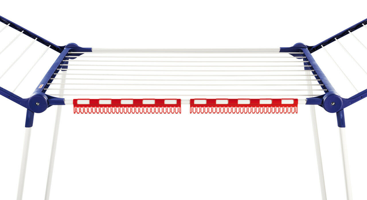 Stendibiancheria con Ruote 5 Supporti Stendipanni Stendino Pegasus 200 Leifheit