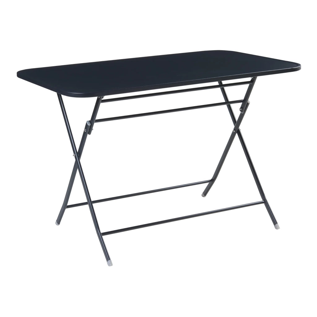 Tavolo da giardino pieghevole 110 x 70 x 71 cm nero 03_0011034