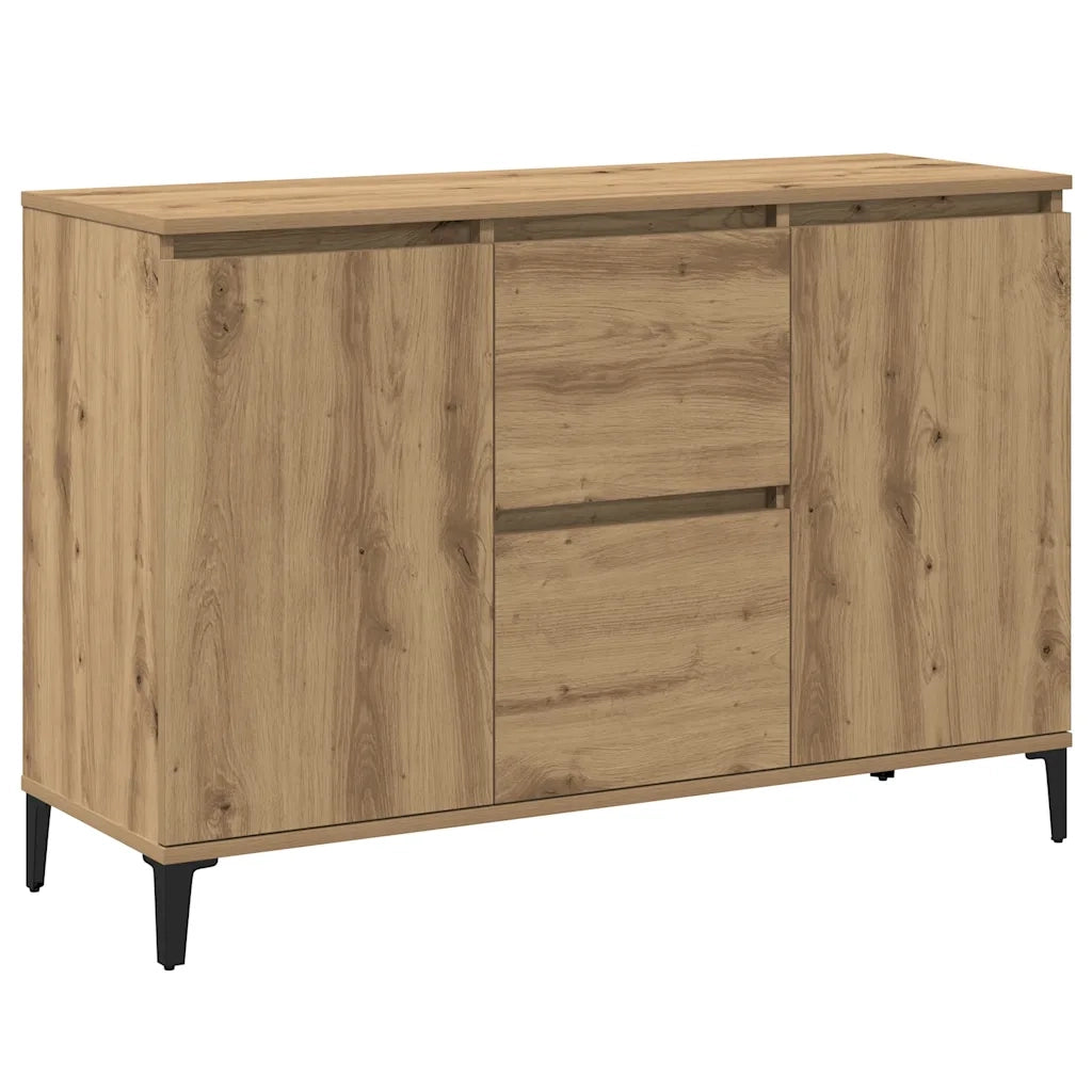 Credenza Rovere Artigianale 102x35x70 cm in Legno Multistrato 856487