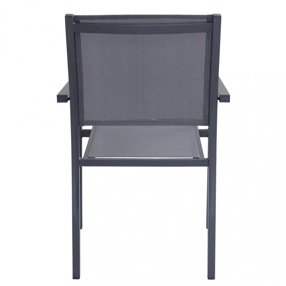 Poltrona Jamaica 55x58x85 h cm in Textilene Antracite