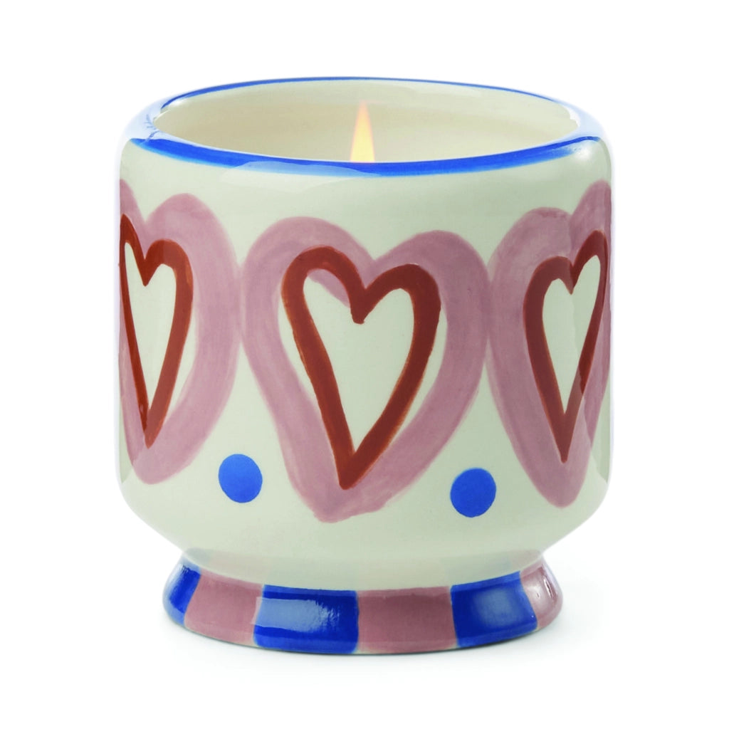 Candela Adopo in ceramica da 226 g (8 oz) - Profumo Rosewood Vanilla  Confezionata in scatola