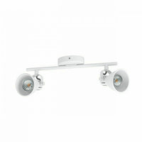 Faretto da Soffitto Led 2 Luci GU10 Bianco Lampada Plafoniera Interno Seras EGLO