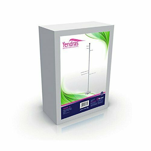 Piantana porta Asciugamani o Accappatoio Appendi Bagno Acciaio Bianco 177cm