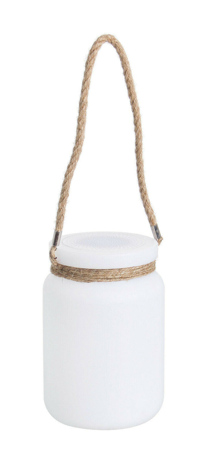Lampada Led da Giardino Esterno Bluetooth Musica Casse Usb Vaso Vetro  Bizzotto