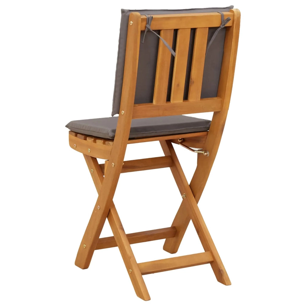 Sedie Bistro da Giardino 2 pcs Grigio Scuro 38 x 46 x 85 cm