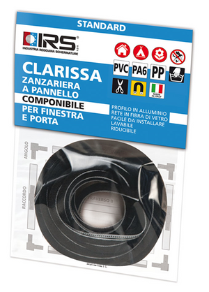 Spazzolino per Zanzariera Fissa a Pannello Clarissa 500 cm Guida IRS