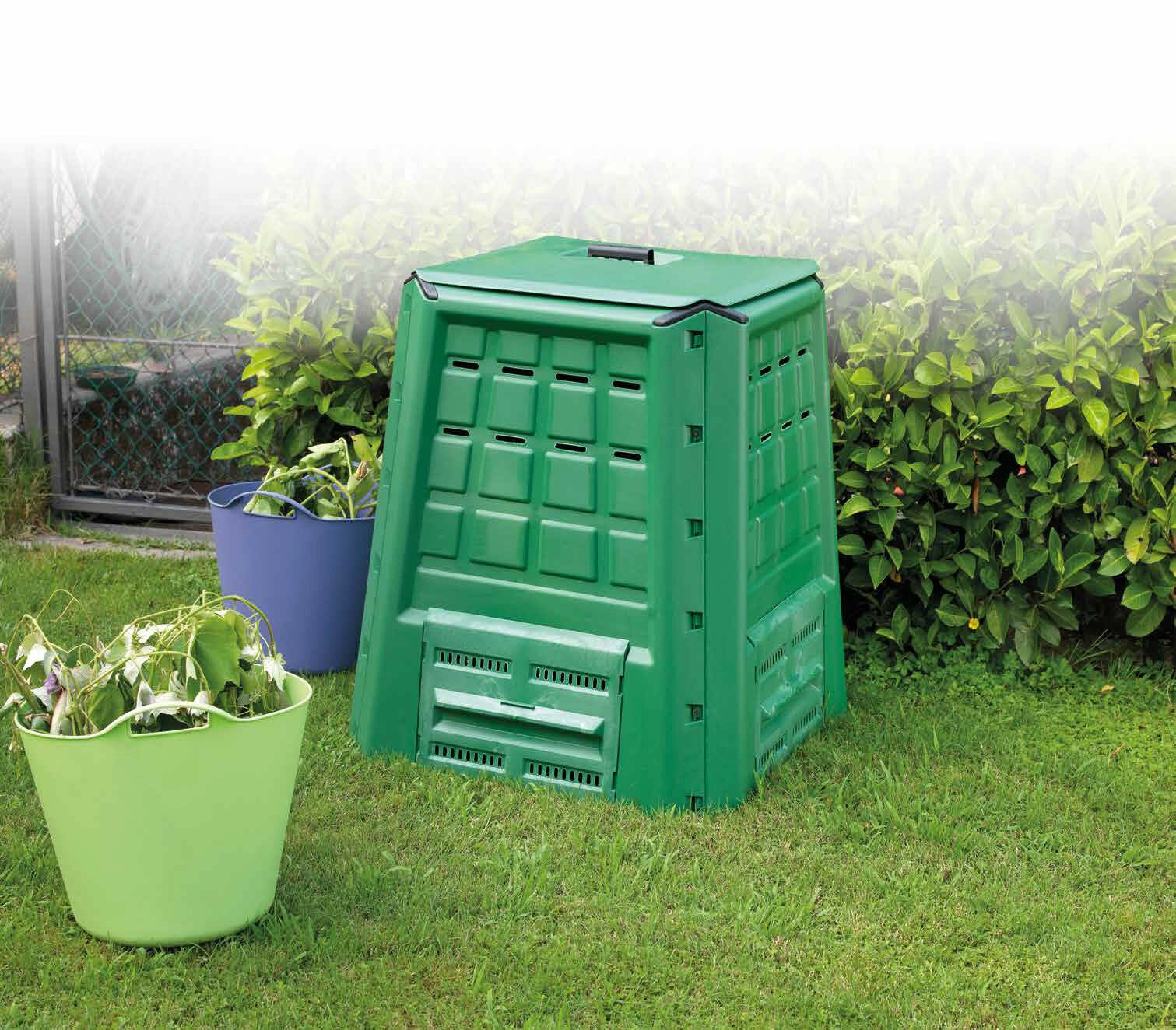 Compostiera da Giardino Composter Bio Compost Bidone Compostaggio 380LT Artplast
