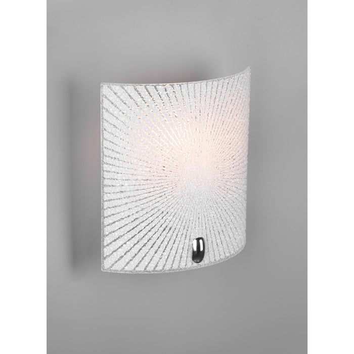 APPLIQUE ELISA E27 20XH22CM IN VETRO CON DECORO E