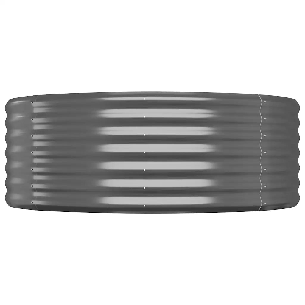 Vaso Giardino Acciaio Verniciato Polvere 175x100x36cm Antracite cod mxl 46276
