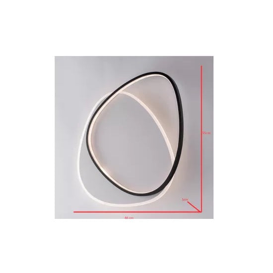 PLAFONIERA LED AMY 53W 46X55XH5CM 3000 / 4000 / 60