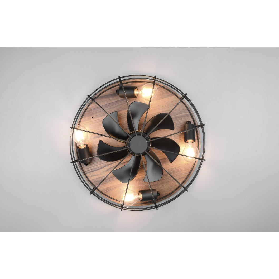 VENTILATORE PLAFONIERA TRONDHEIM E27X4 D.48XH17CM