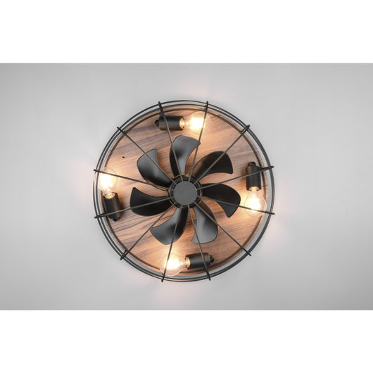 VENTILATORE PLAFONIERA TRONDHEIM E27X4 D.48XH17CM