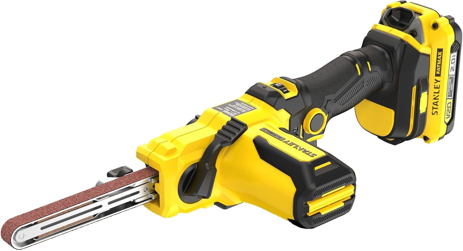 Stanley FatMax SFMCE210D2K – Levigatrice a Nastro 13 mm 18 V  2 Batterie 2 Ah