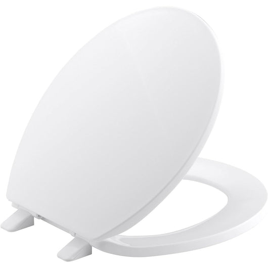 Sedile wc bianco, durevole, regolabile, copriwater a chiusura ra