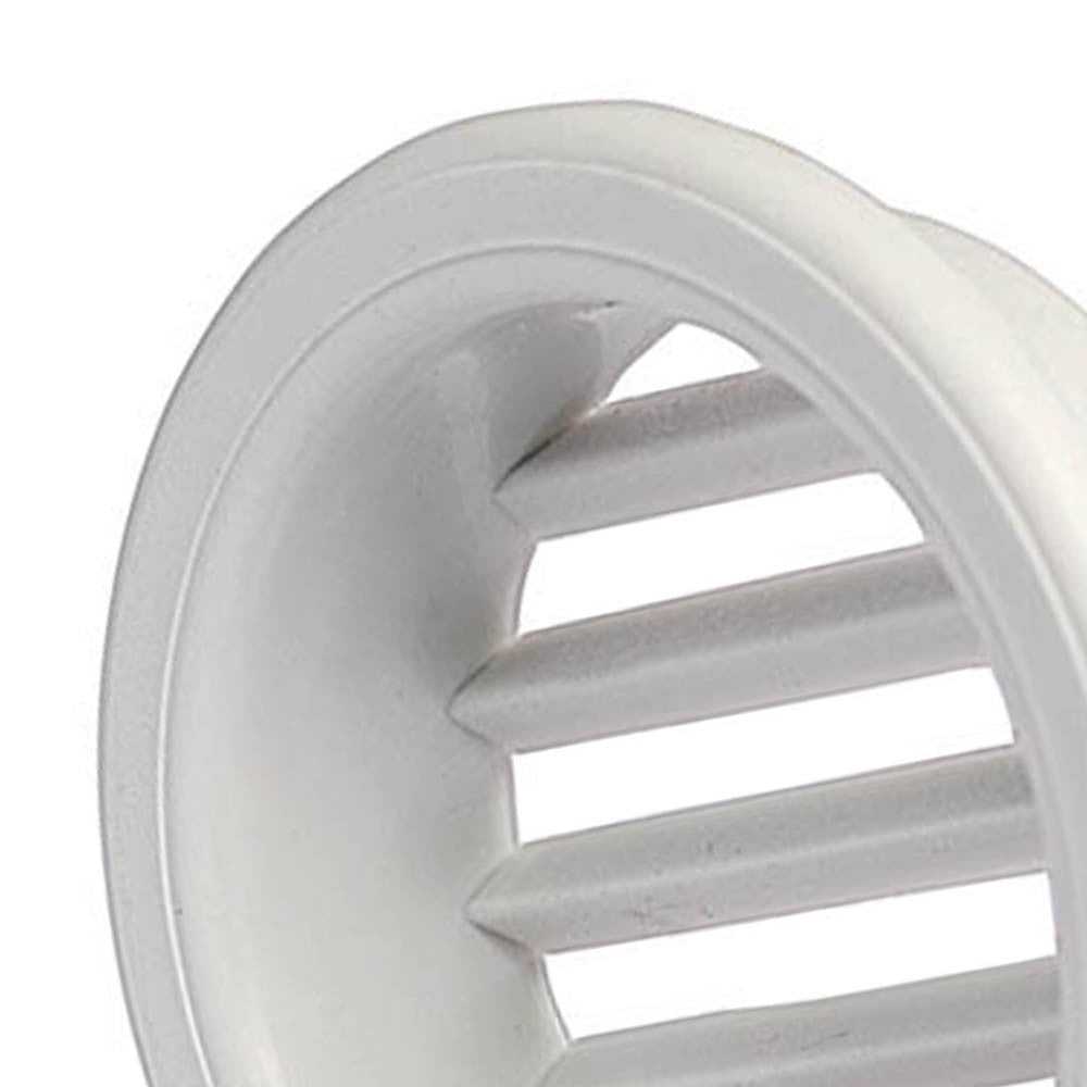 Griglia di areaz. circol. 60 da incasso in plastica per mobili