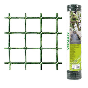 Rete Metallica Plastificata in Rotolo 1-5m Maglia quadra Voliere Gabbie Conigli