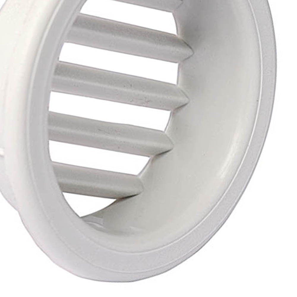 Griglia di areaz. circol. 60 da incasso in plastica per mobili