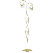 Lampada da terra Luminex Kokarda oro, 2 vetri E14 169cm