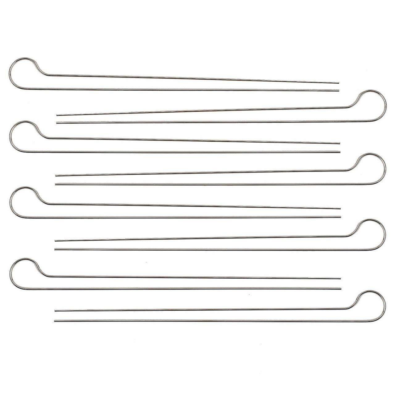 Spiedini barbecue acciaio Set Utensili Weber 8pz Doppia Punta Spiedo Arrosticini