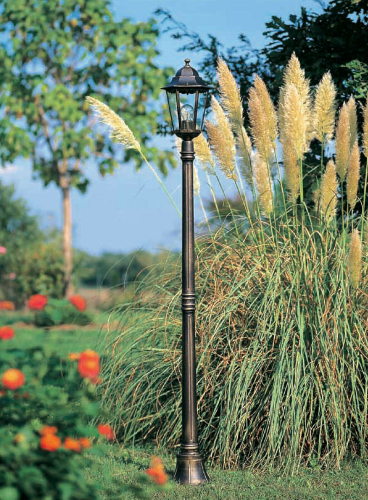 Lampione Palo Paletto Lampada Illuminazione Esterno Giardino H 105 Merlet Sovil