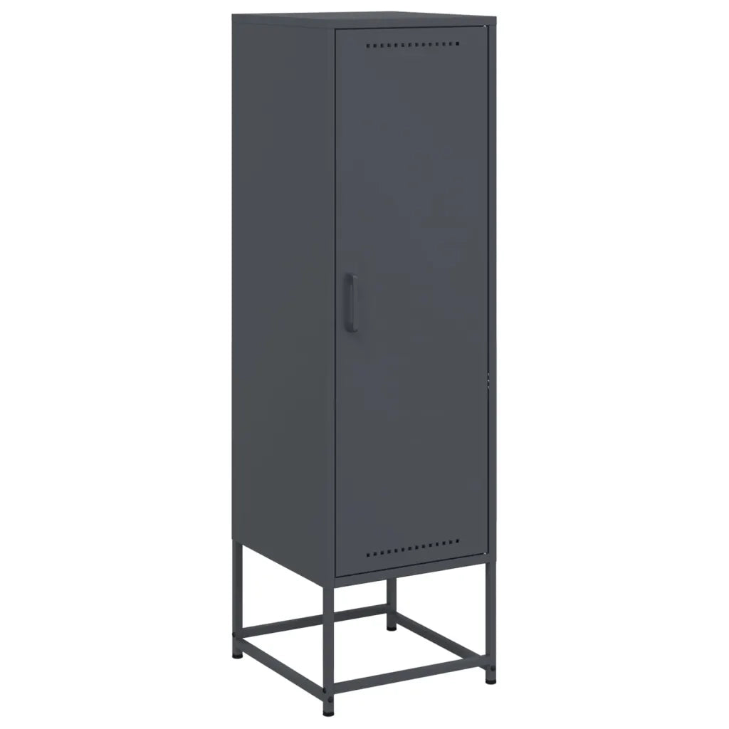 Credenza-Buffet-Armadio da cucina Antracite 36x39x123 cm in Acciaio