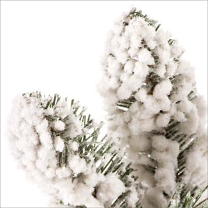Pick Fiori Natalizi Decorativi Innevati Decorazioni Natale Bianco 60 cm Oregon