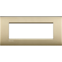 Living Light - Placca 7P Oro Satinato - LNC4807OF