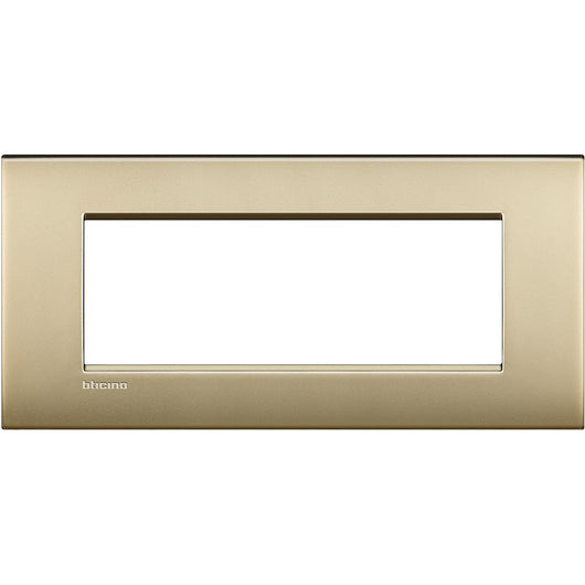 Living Light - Placca 7P Oro Satinato - LNC4807OF