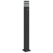 Lampada da terra per esterni con sensore 110 cm alluminio nero 02_0042520