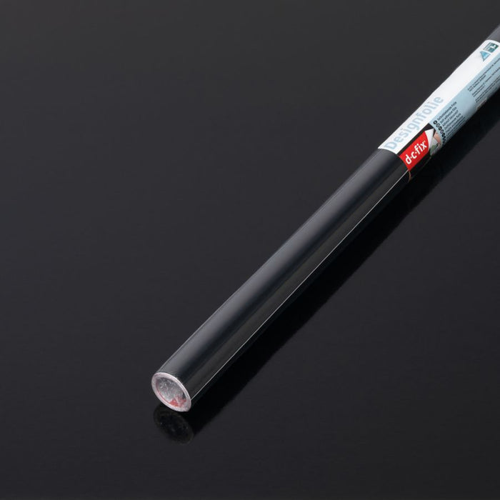 PLASTICA ADESIVA NERO LUCIDO DC-FIX MINI 45X200